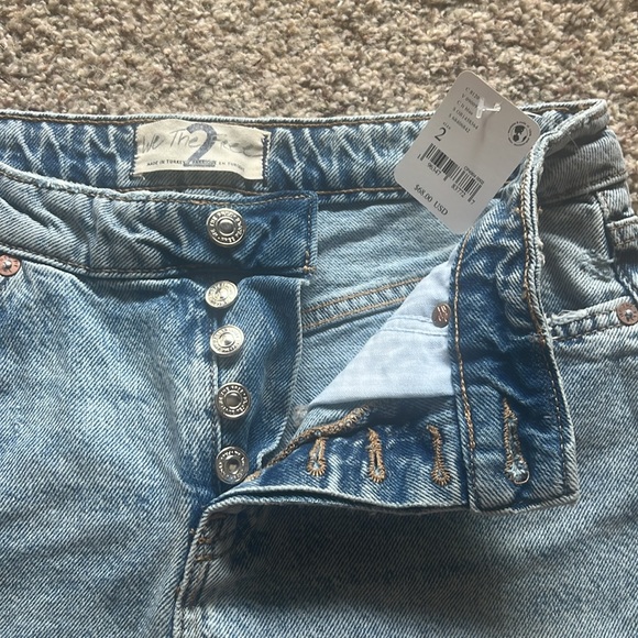 Free People denim mini skirt size 2 - Picture 3 of 5